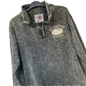 Ragwear  Sweatshirt Men's Size L Gray 1/4 Zip‎ Embroidered Collared Long Sleeve